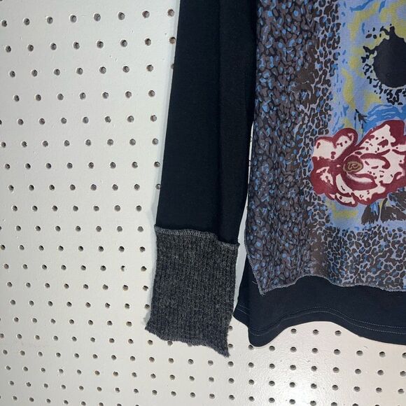 C Fait Pour Vous Paris abstract  painting long sleeve shirt - Picture 3 of 7